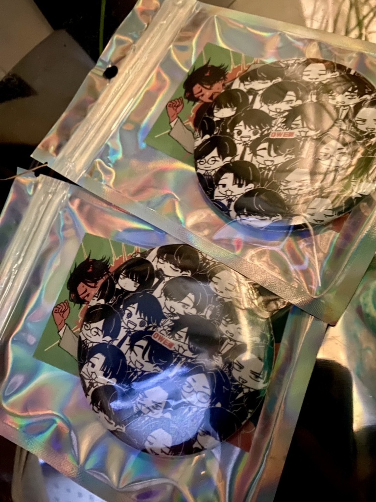 【B品】owen缶バッジミラー