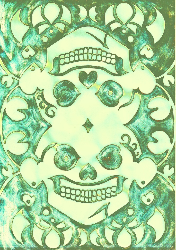 アクリル時計:一蓮托生