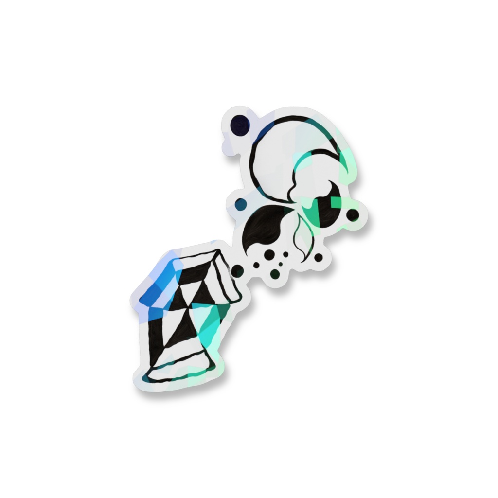 ホログラムスマホステッカー:Pitcher & Catcher