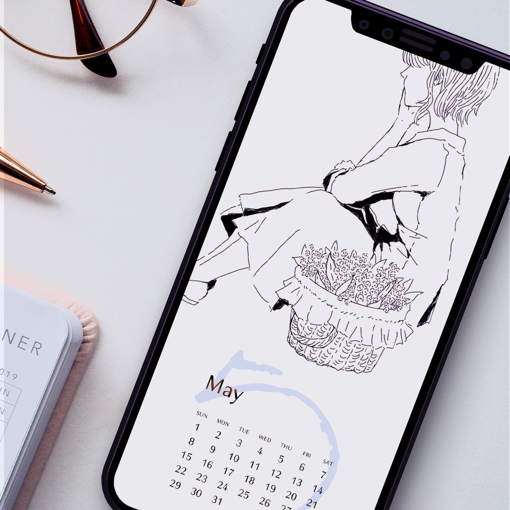 22年５月 カレンダースマホ壁紙 Store 310 Booth