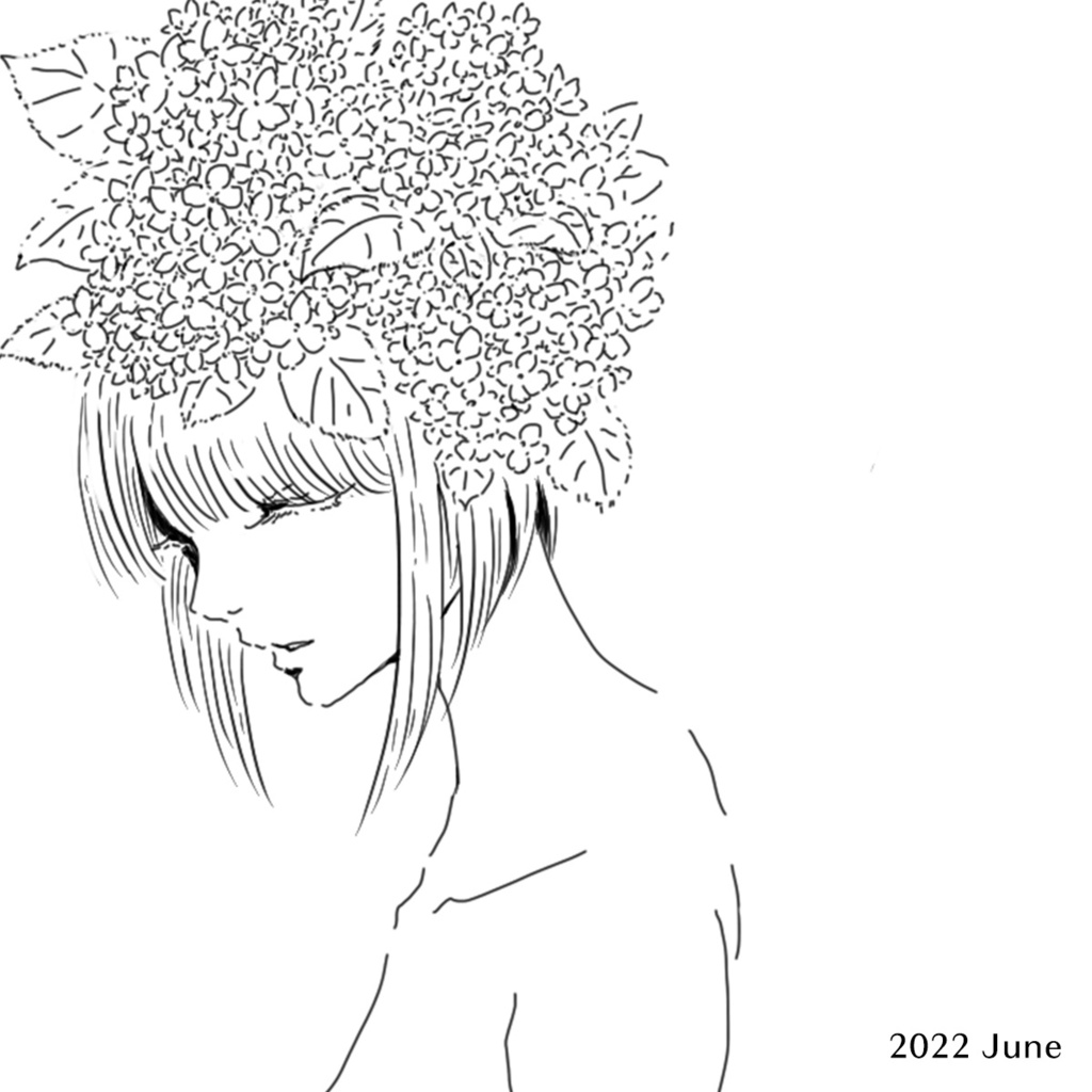 22年6月 スマホ壁紙 カレンダーつき イラストのみ Store 310 Booth