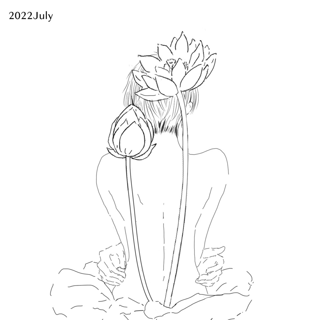 22年7月 スマホ壁紙 カレンダーつき イラストのみ Store 310 Booth