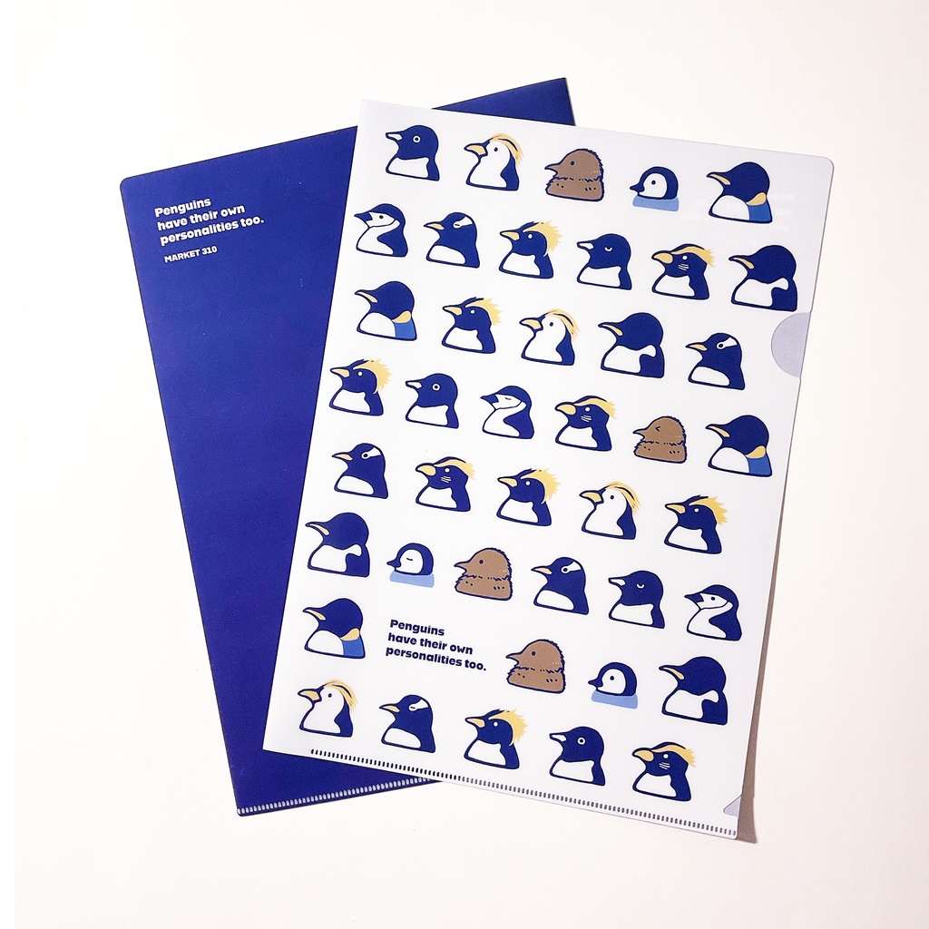 ICONIC PENGUINS A4クリアファイル