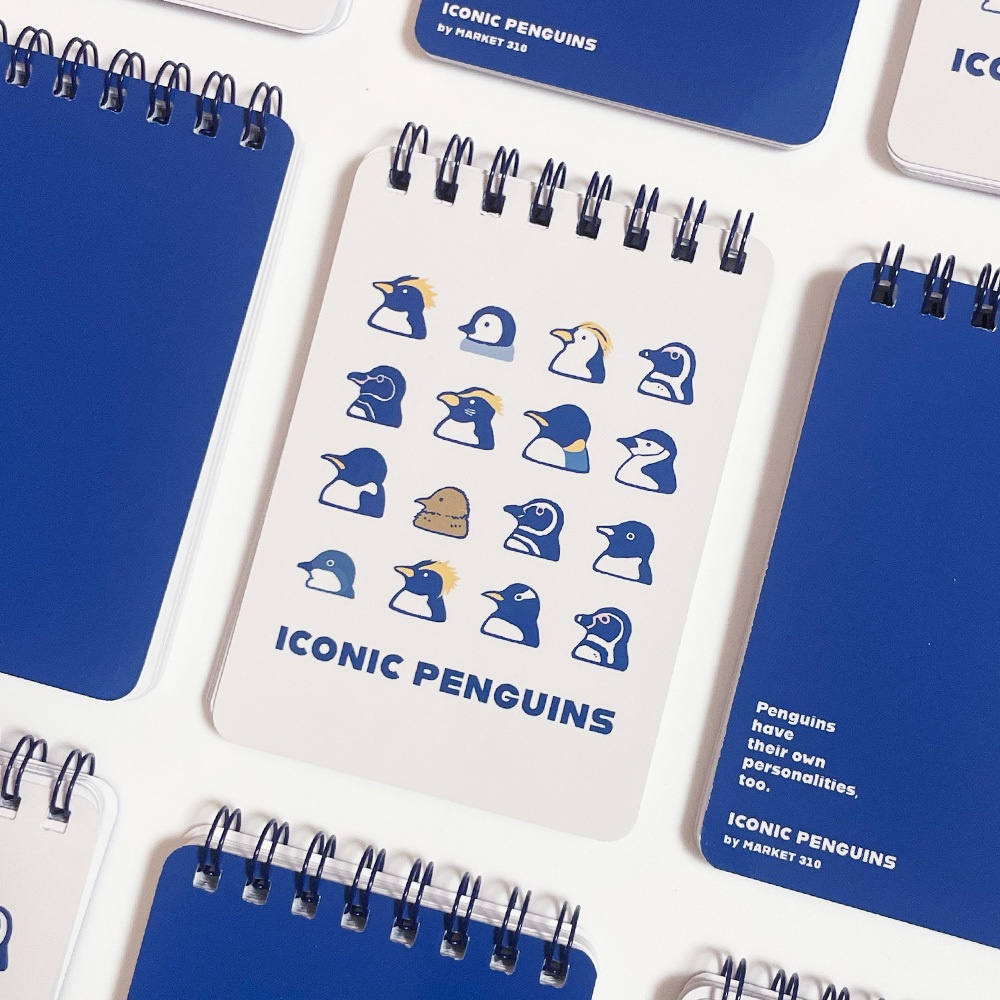ICONIC PENGUINS ミニリングノート