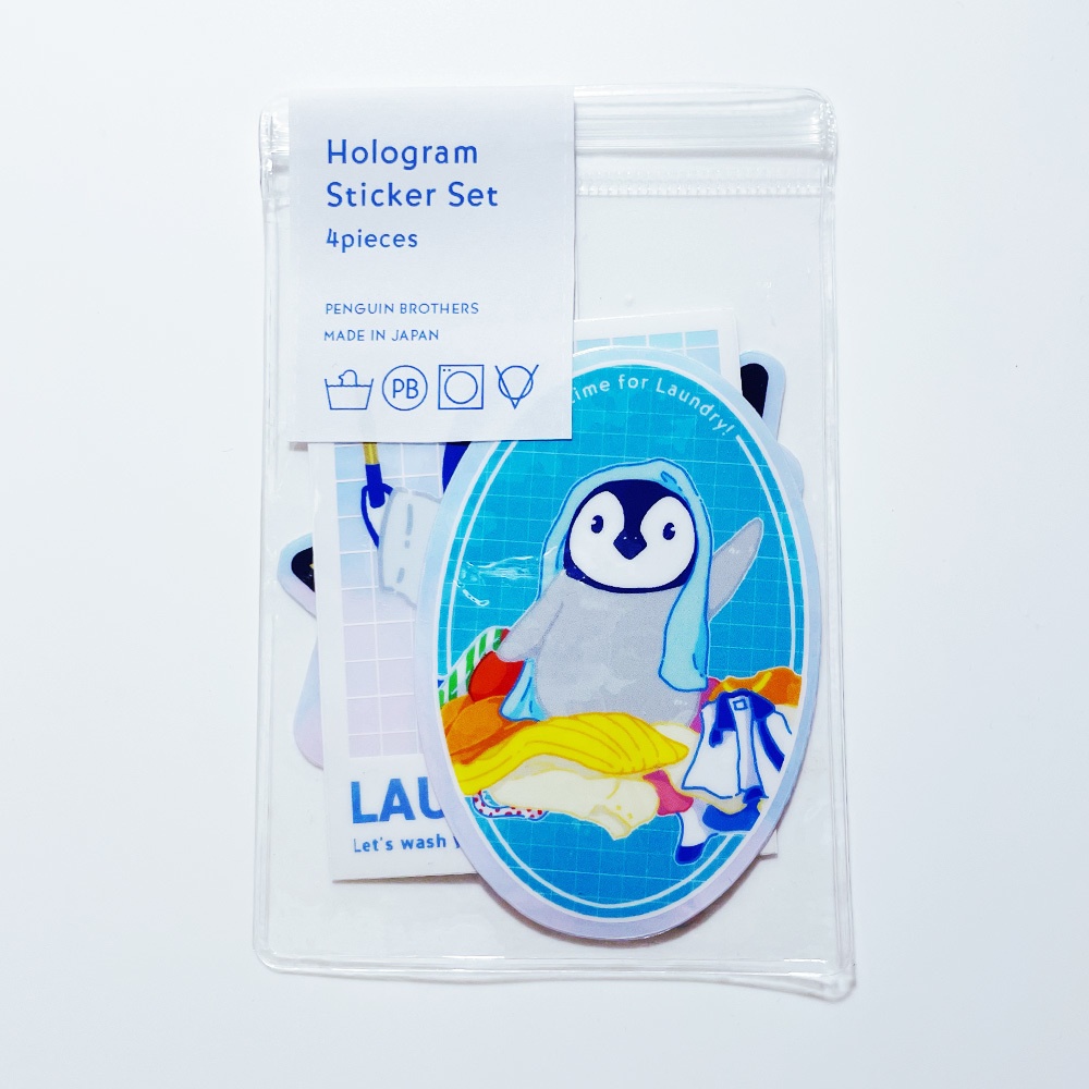 Laundry Time ホログラムステッカー