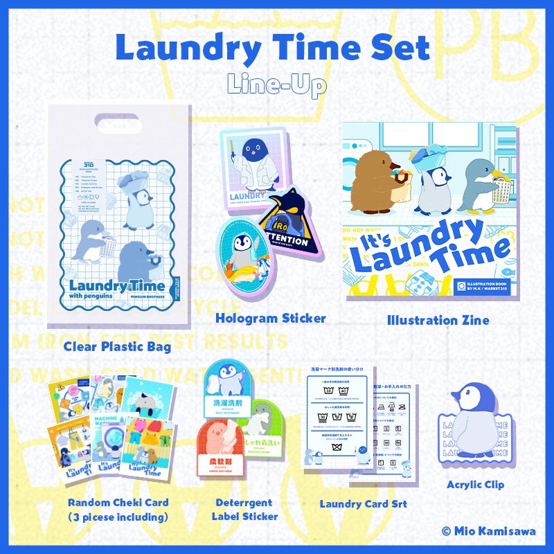Laundry Time セット(イラスト集+6点グッズセット)