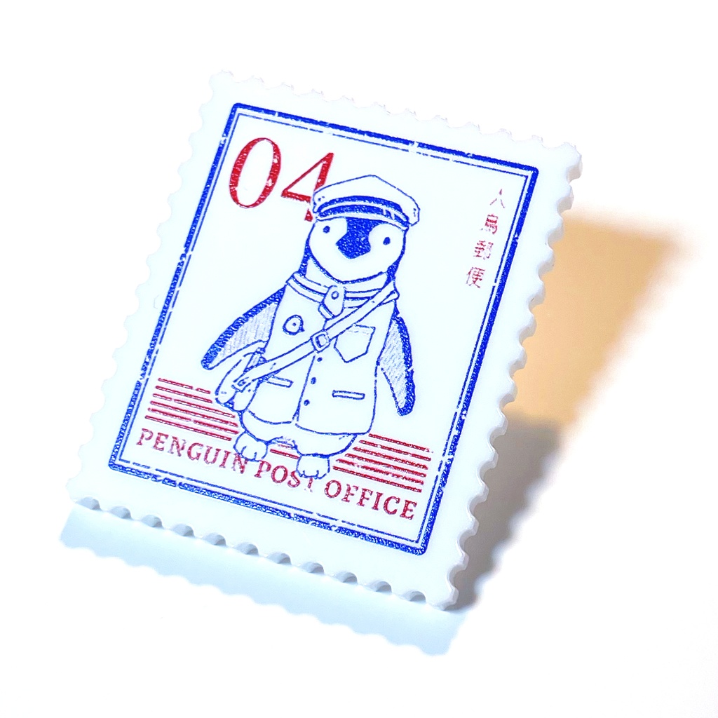 人鳥郵便 アクリルピンバッチ