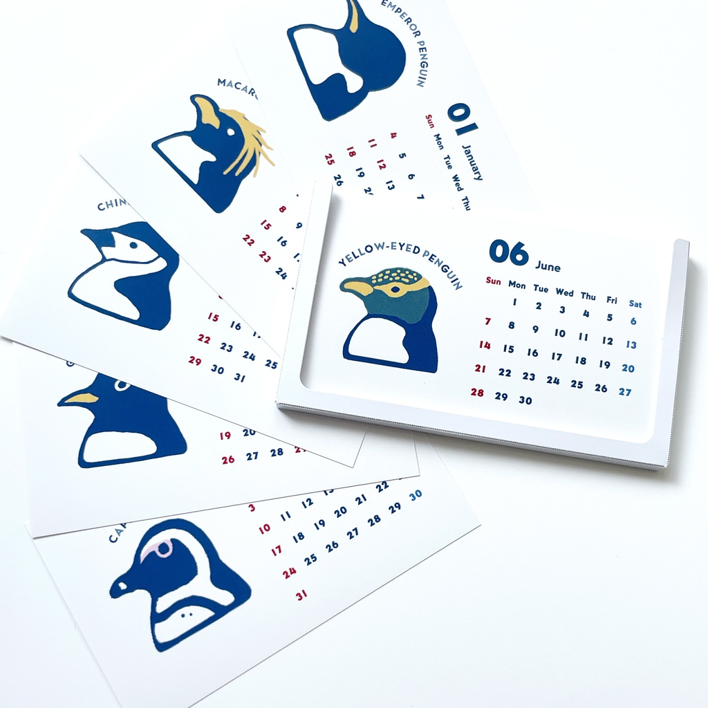 ICONIC PENGUINS 2026年ミニカレンダー