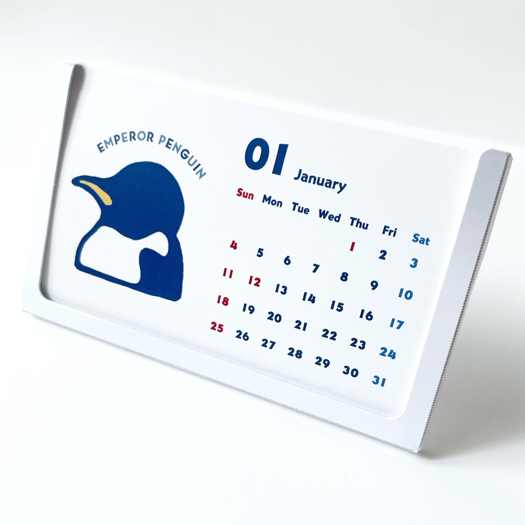 ICONIC PENGUINS 2026年ミニカレンダー