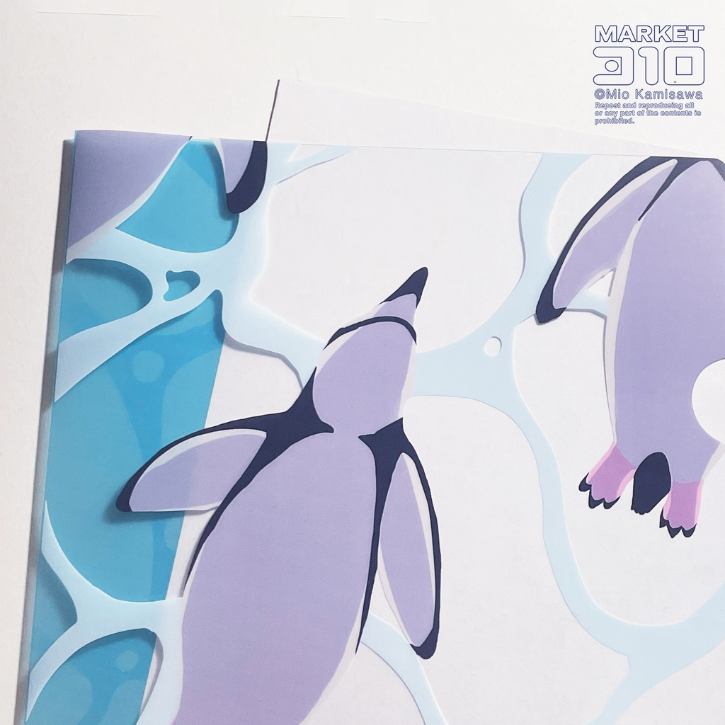 flying swimmer クリアファイル