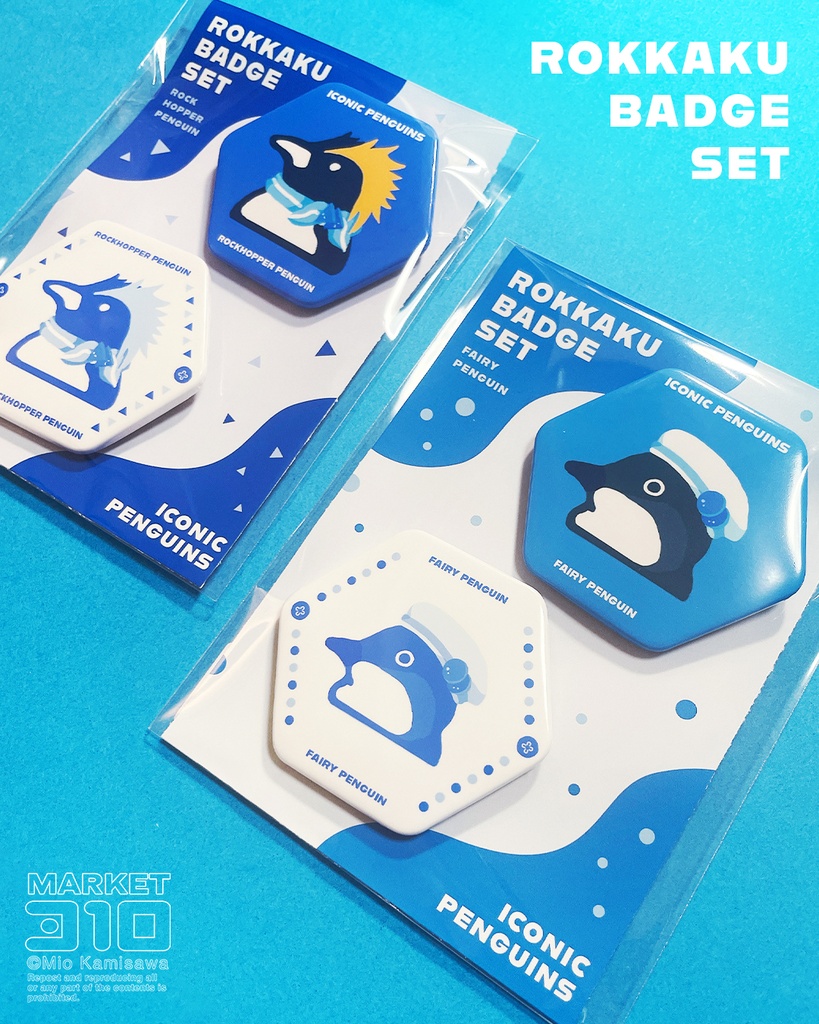 六角缶バッジセット【さっぽろペンバザ&ウェブショップ限定】