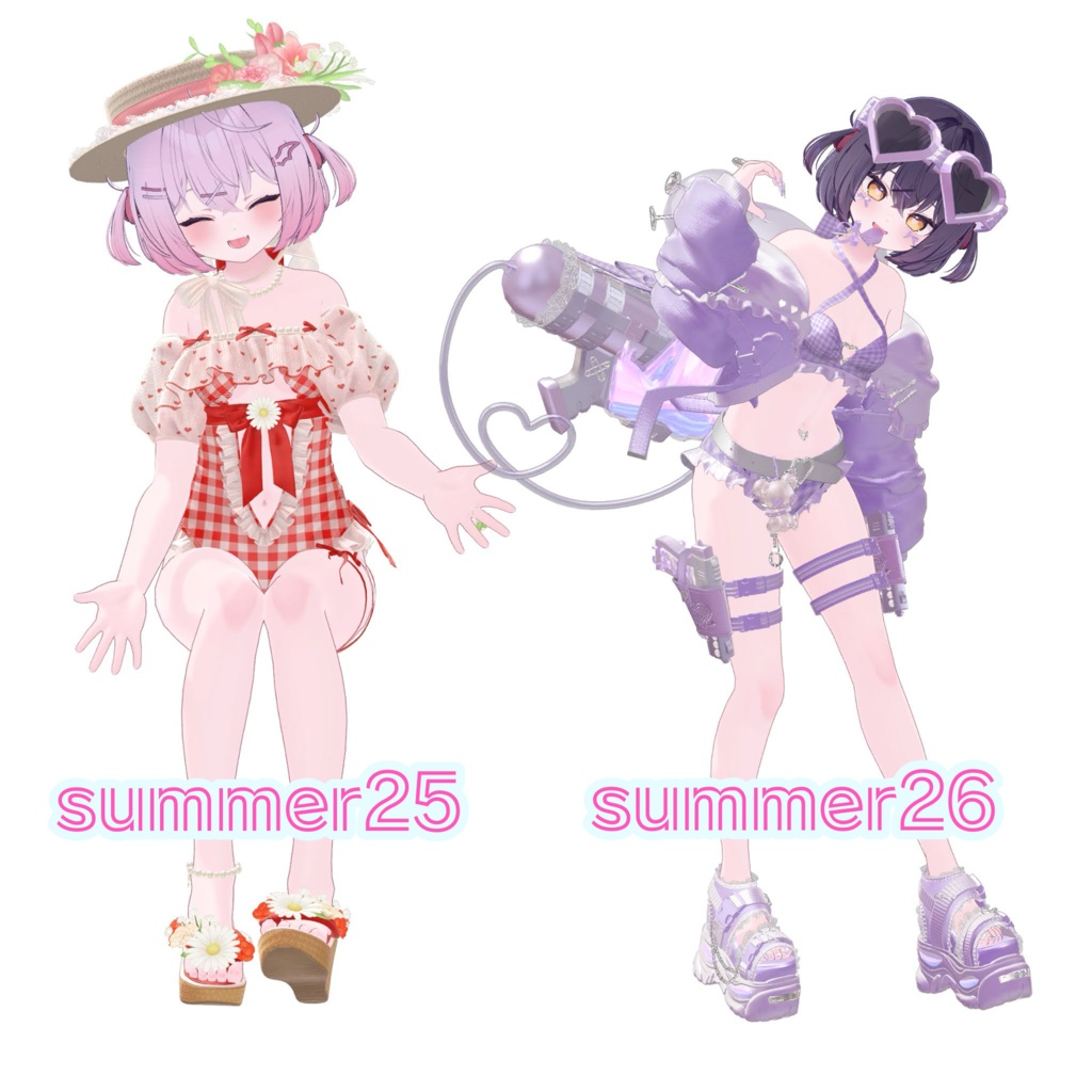 summer pose set 30types