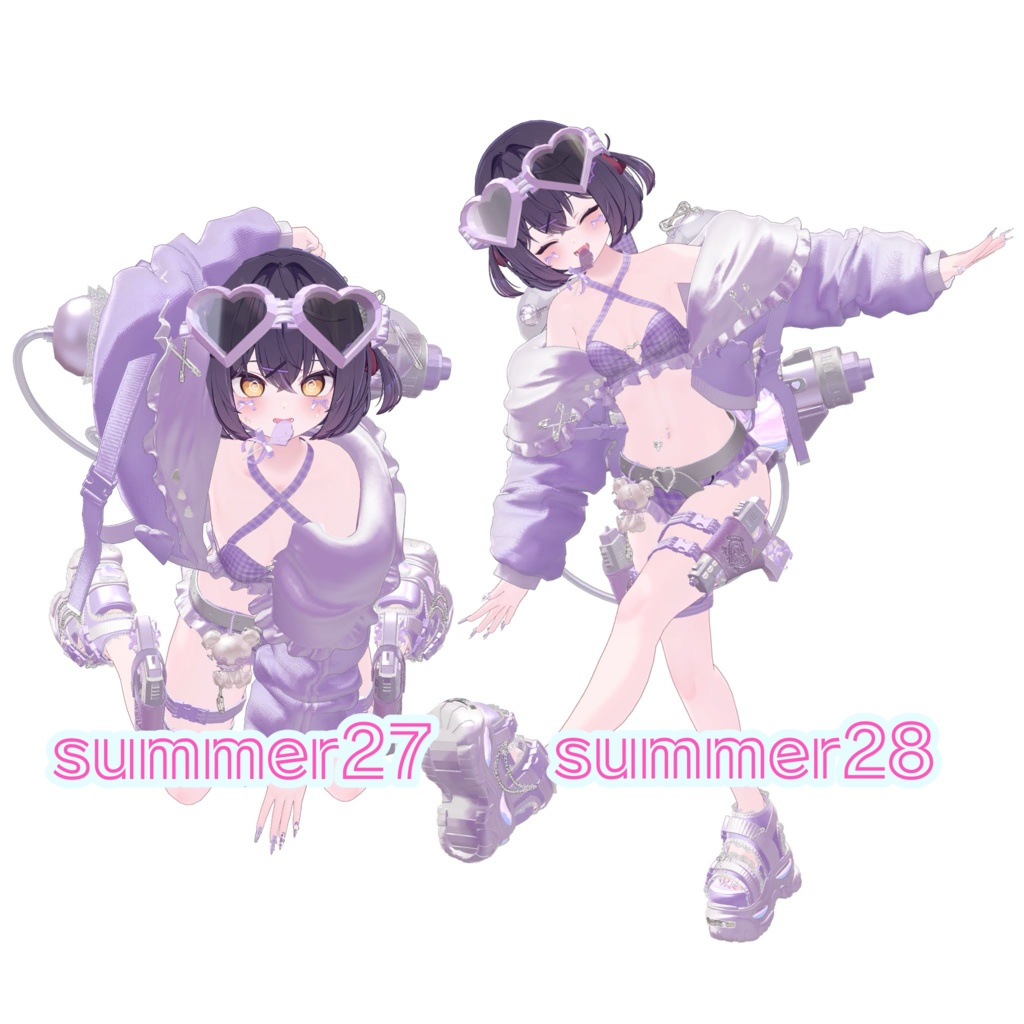 summer pose set 30types
