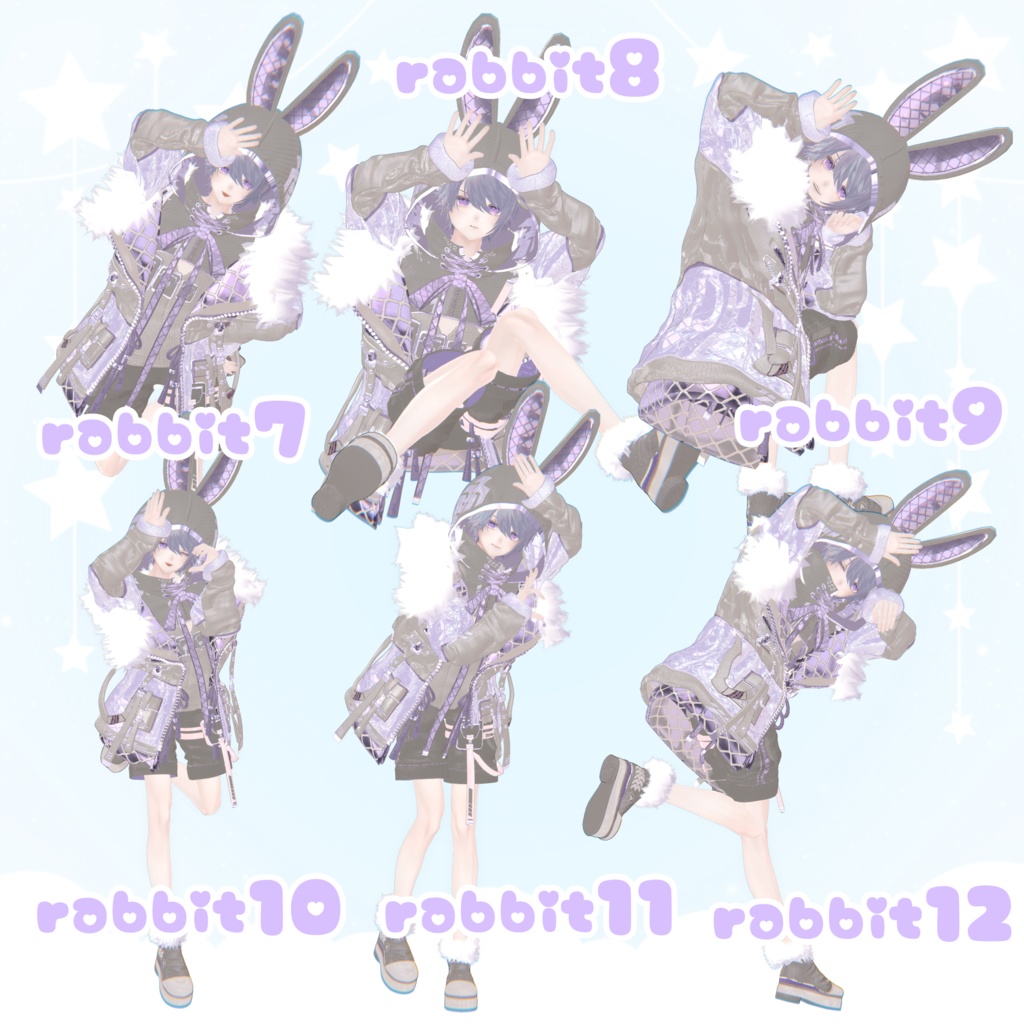 Rabbit Pose 20types