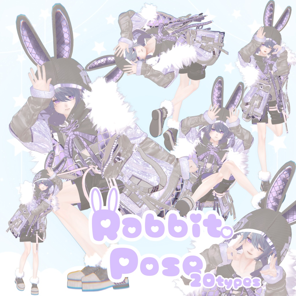 Rabbit Pose 20types