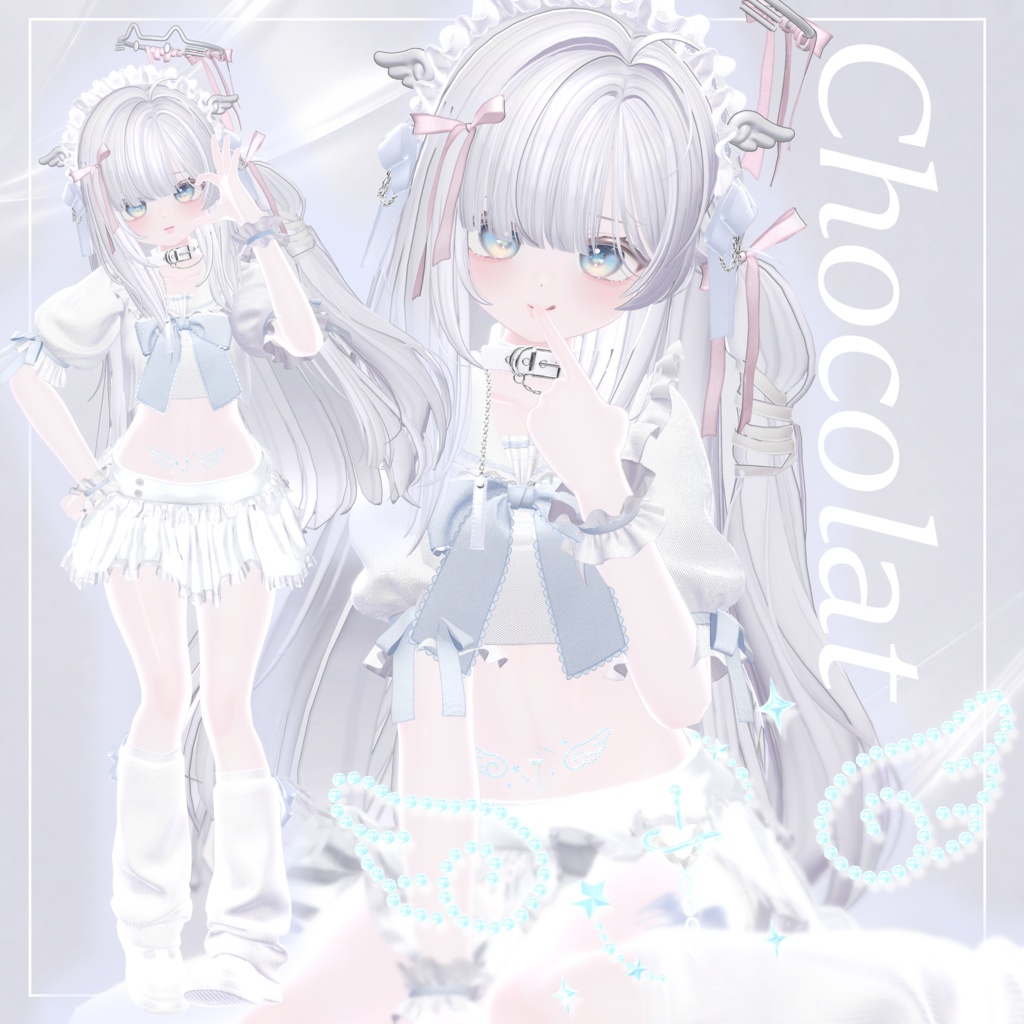 angel piercing໒꒱· ゚【9アバター対応】