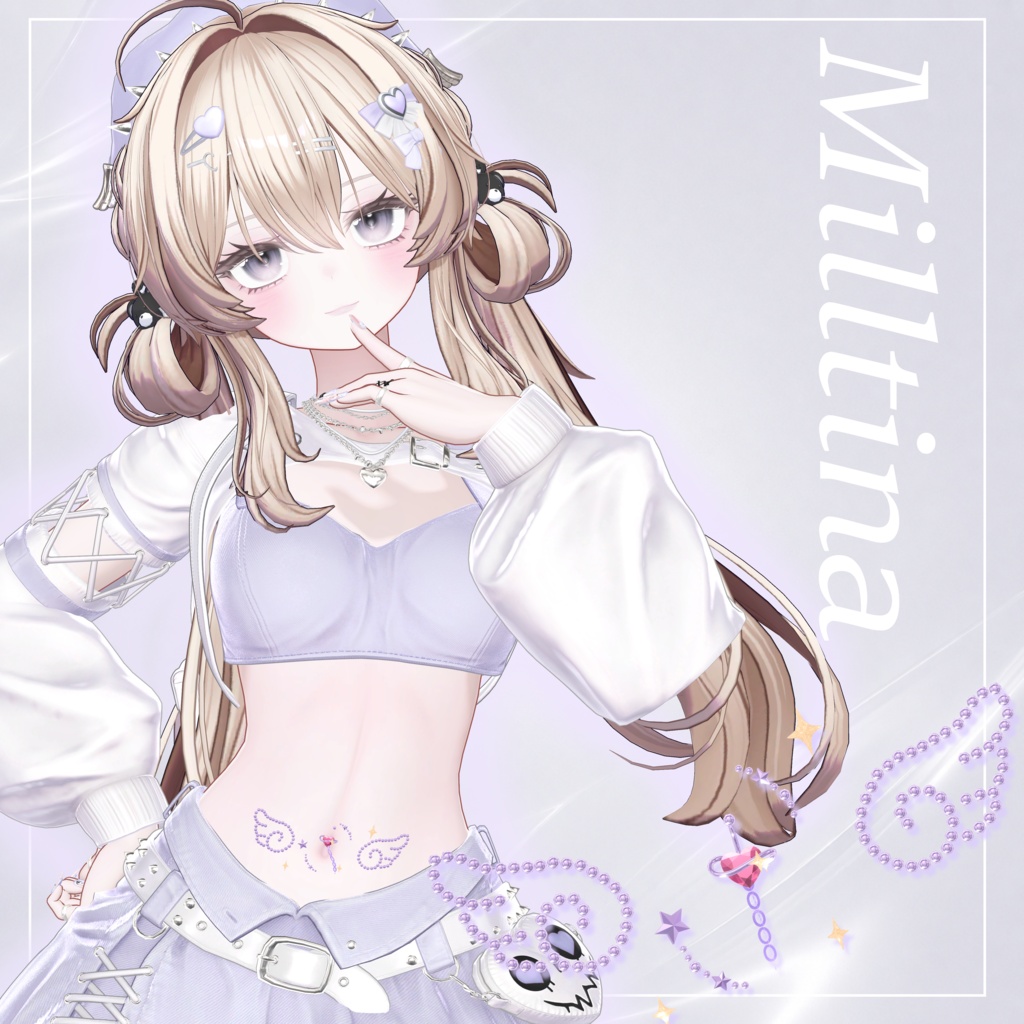 angel piercing໒꒱· ゚【9アバター対応】