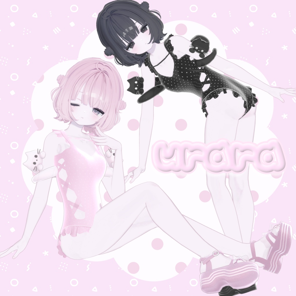 【sale】にゃんねこすいみんぐ【6アバター対応】