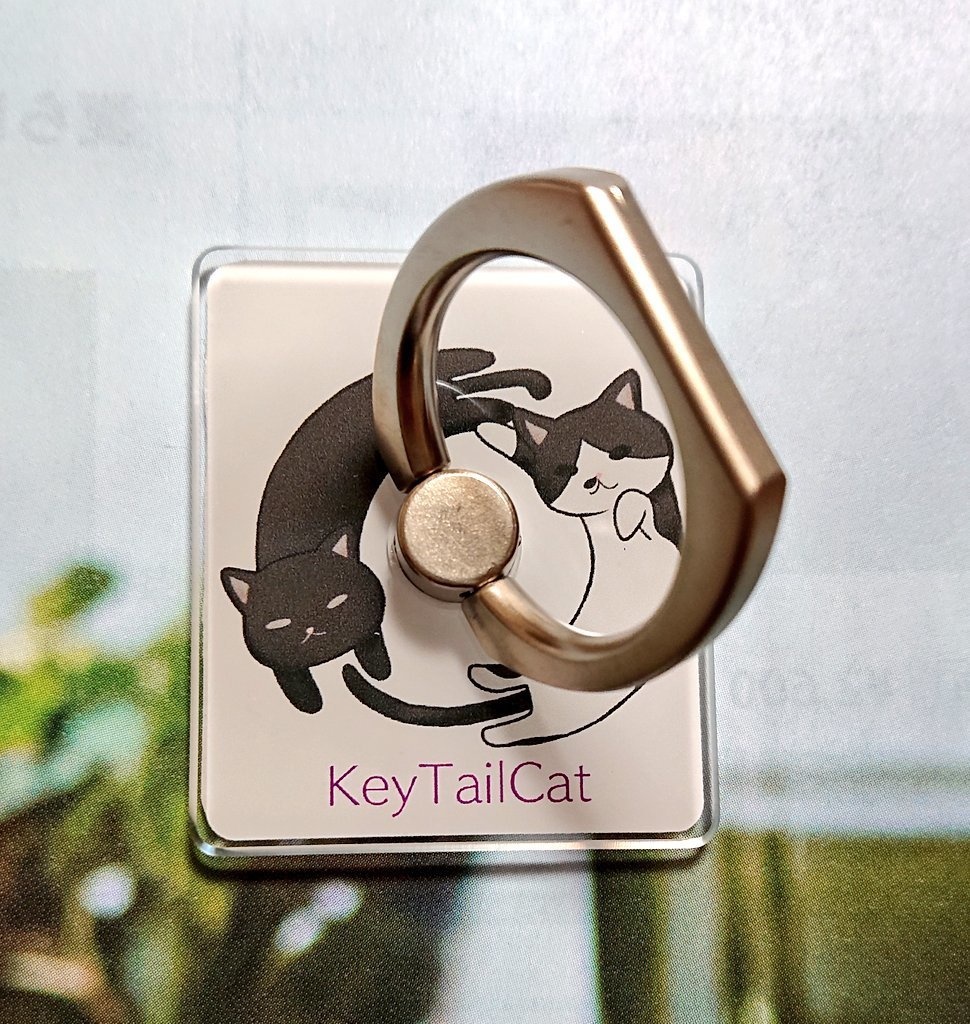 KeyTailCat ちょびとメラニー スマホリング