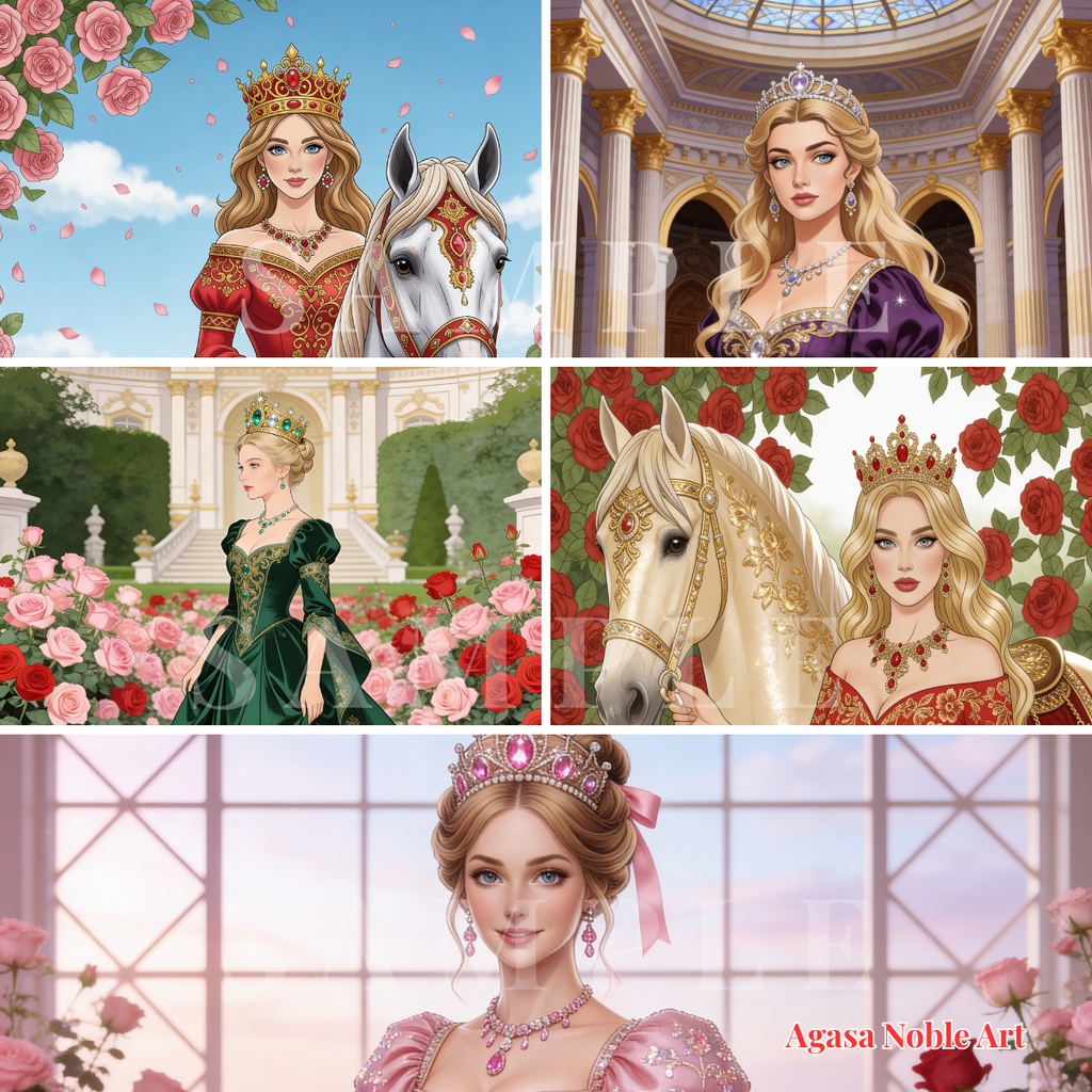 【豪華版】Medieval Fantasy Coloring Set 中世ファンタジー塗り絵(高解像度PDF+デジタル用PNG特典付)