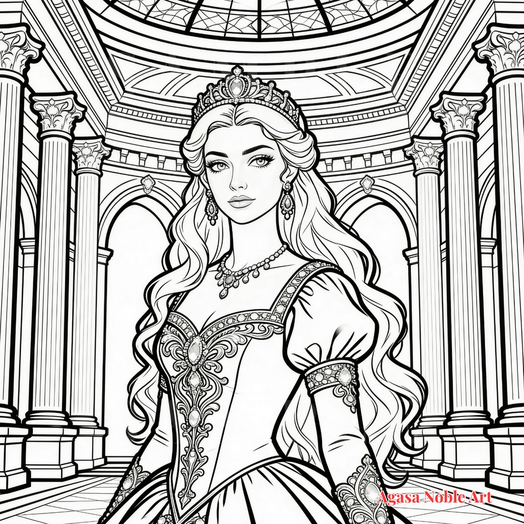 【豪華版】Medieval Fantasy Coloring Set 中世ファンタジー塗り絵(高解像度PDF+デジタル用PNG特典付)