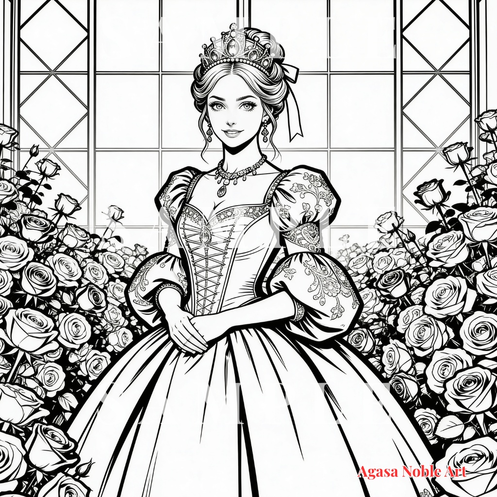 【豪華版】Medieval Fantasy Coloring Set 中世ファンタジー塗り絵(高解像度PDF+デジタル用PNG特典付)