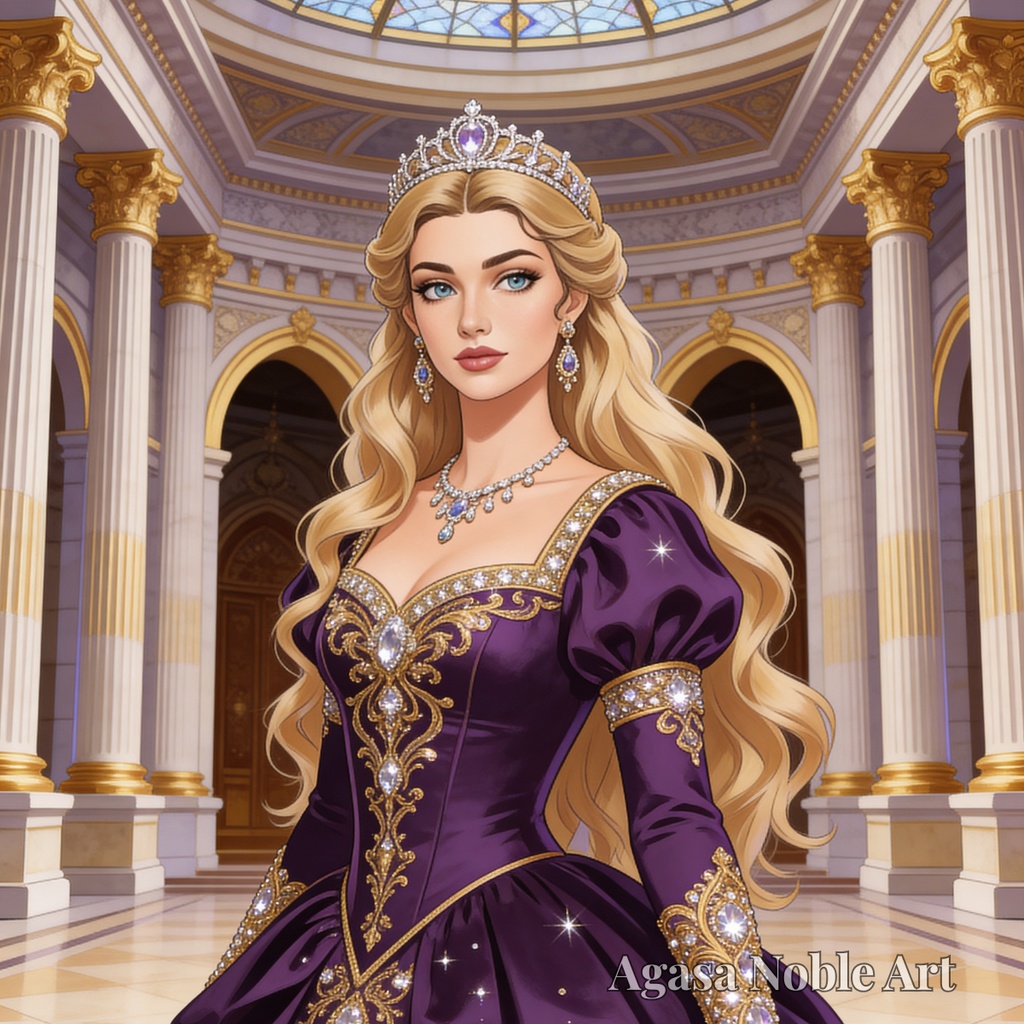 【Free Wallpaper Gift / 無料】Mobile Wallpaper 4pcs Set|Medieval Princess|スマホ壁紙4枚セット(中世プリンセス)