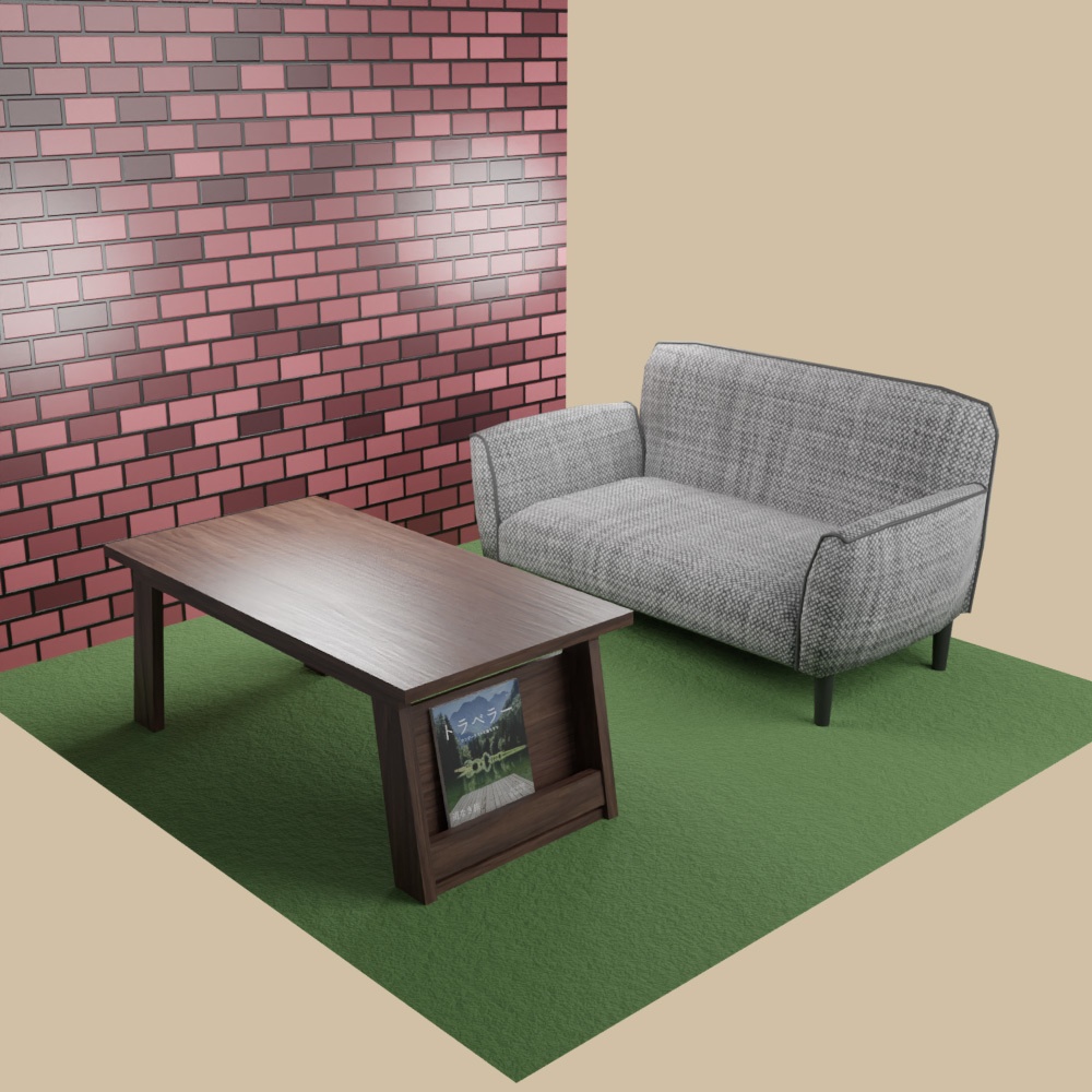 ソファーとテーブルの3色セット