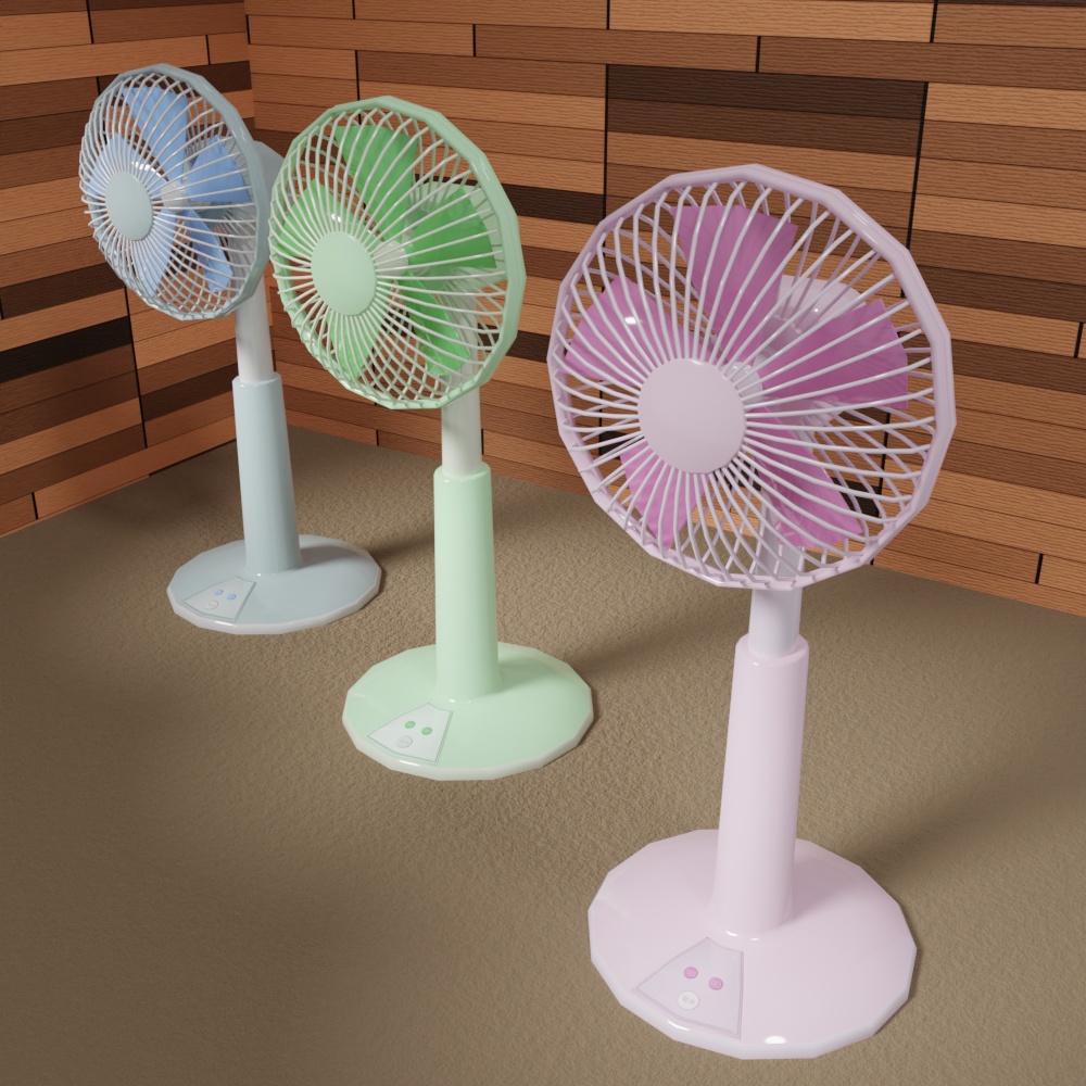 扇風機(せんぷうき)3色セット