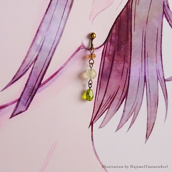 プレナイトのイヤリング