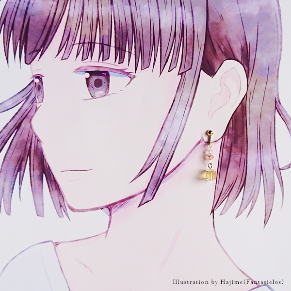 シトリンのイヤリング