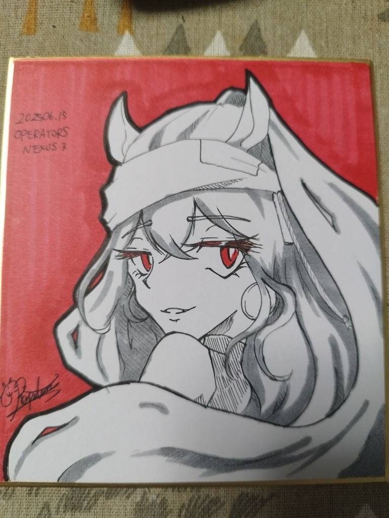 アークナイツ アナログ色紙