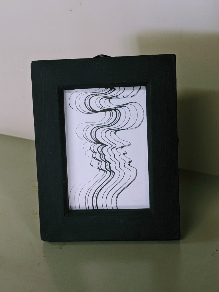 ミニ原画「瞑想する絵」3 長