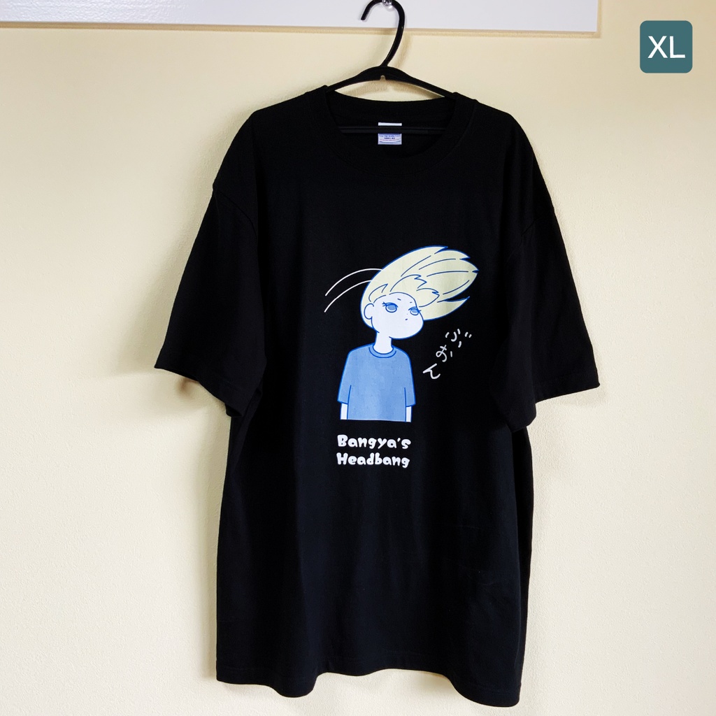 バンギャのヘドバン気分を日常で味わえるTシャツ(ブラック)
