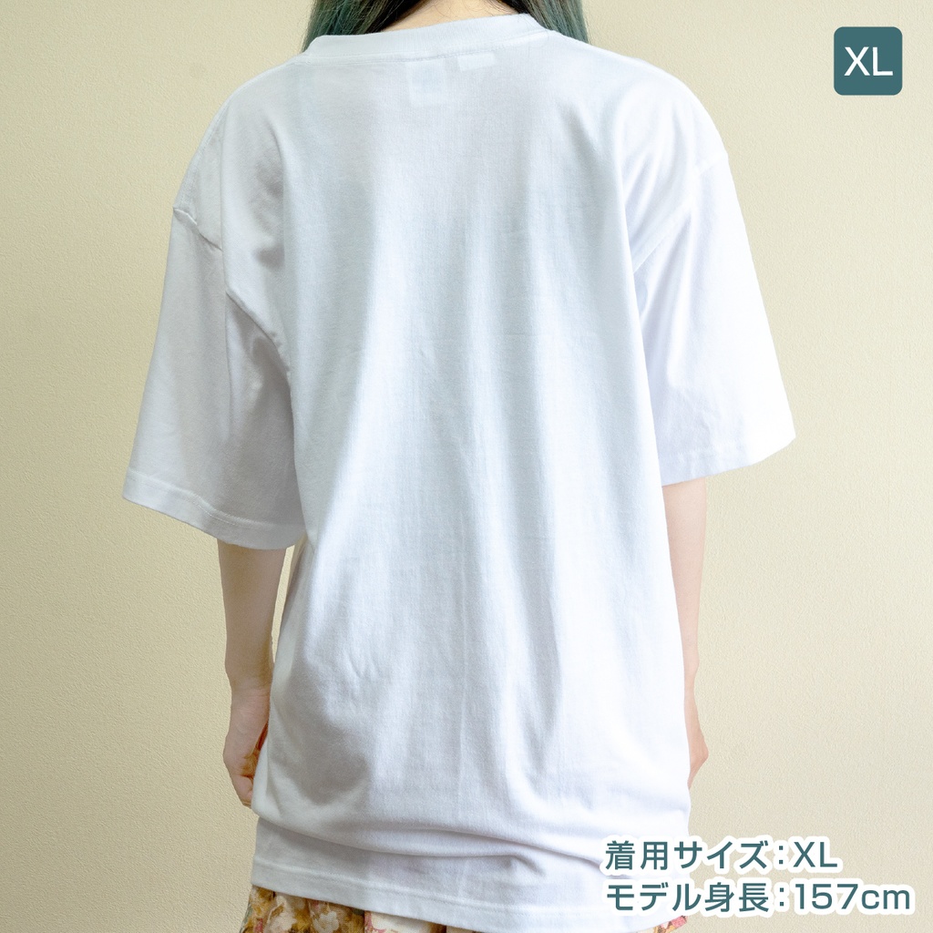 バンギャのヘドバン気分を日常で味わえるTシャツ(ホワイト)