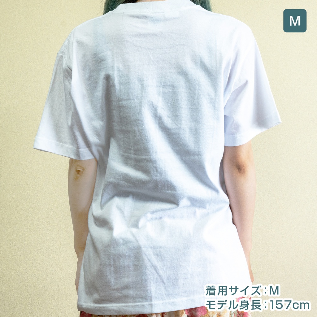 バンギャのヘドバン気分を日常で味わえるTシャツ(ホワイト)