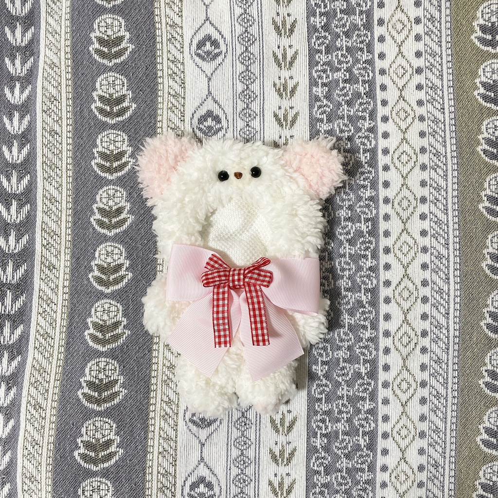 くま 🧸 white×ぴんく！ コスマス着ぐるみ