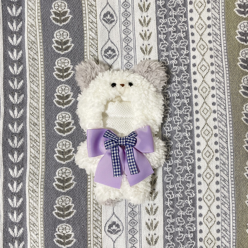 くま 🧸 white×むらさき！ コスマス着ぐるみ
