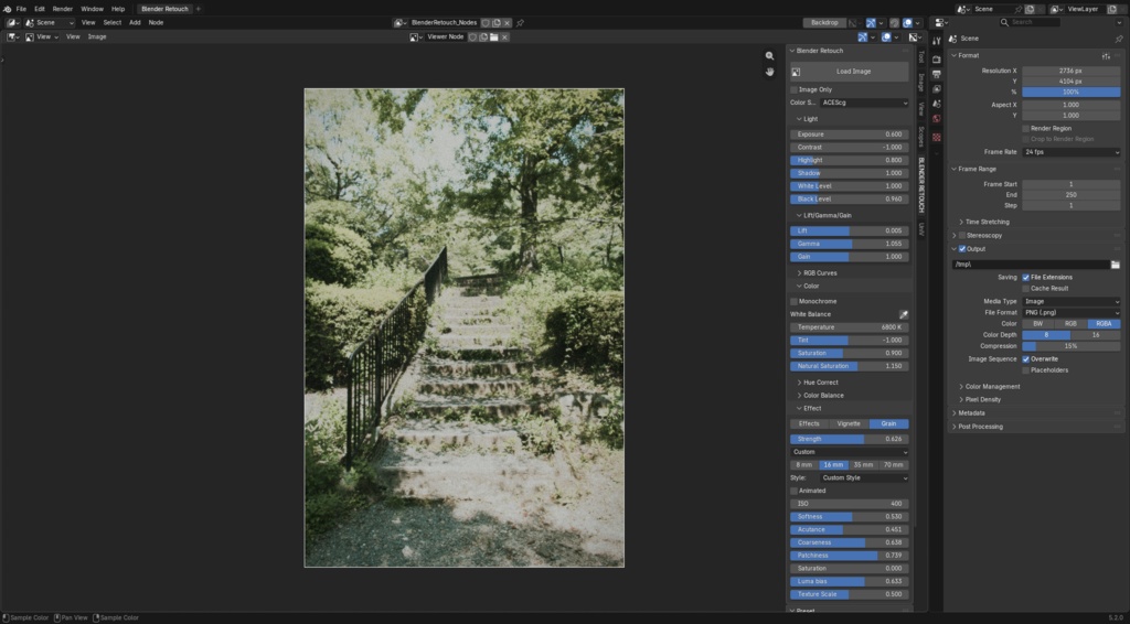 blender retouch
