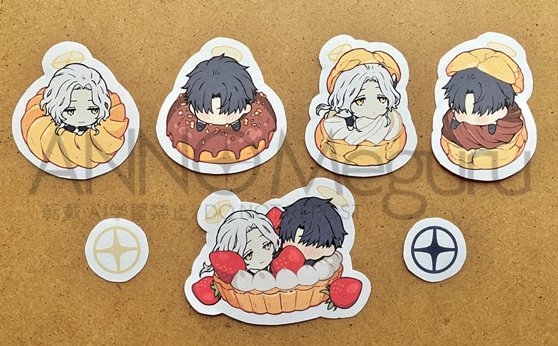 天使B×スイーツ フレークシール