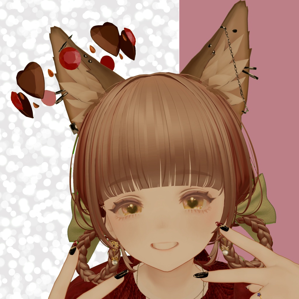 【MA対応/ショッパー無料】バレンタインヘイロー【VRChat】