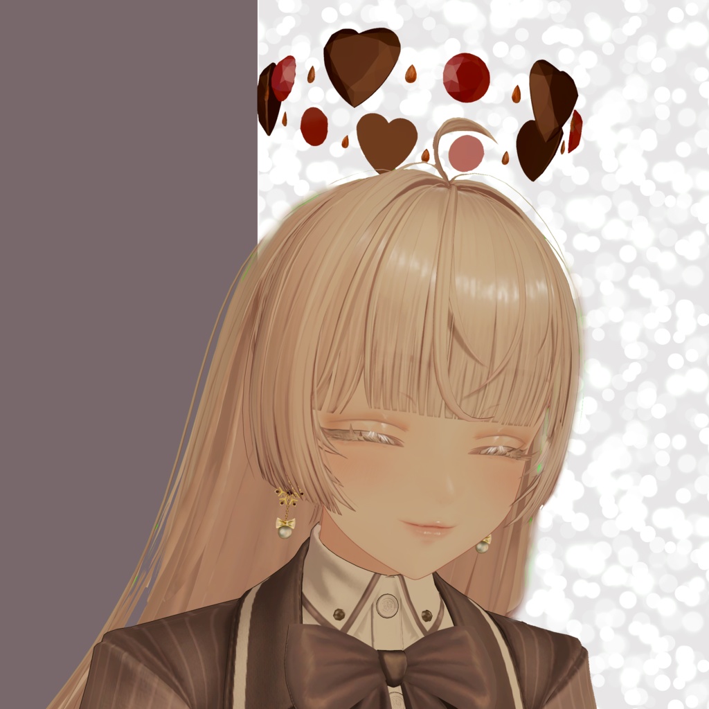 【MA対応/ショッパー無料】バレンタインヘイロー【VRChat】