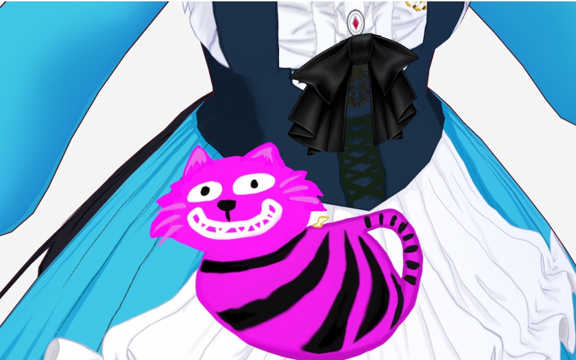 【VRoid用】不思議な国のドレス【Free配布有】