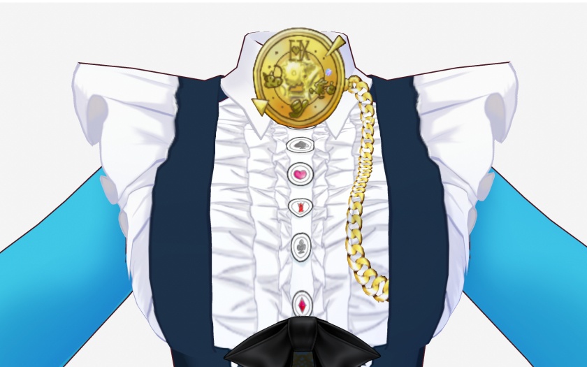 【VRoid用】不思議な国のドレス【Free配布有】