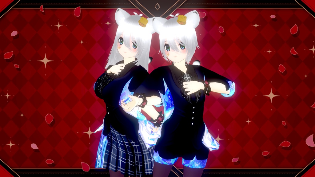 【VRoid用】ボーイッシュパンツ【Free配布有】