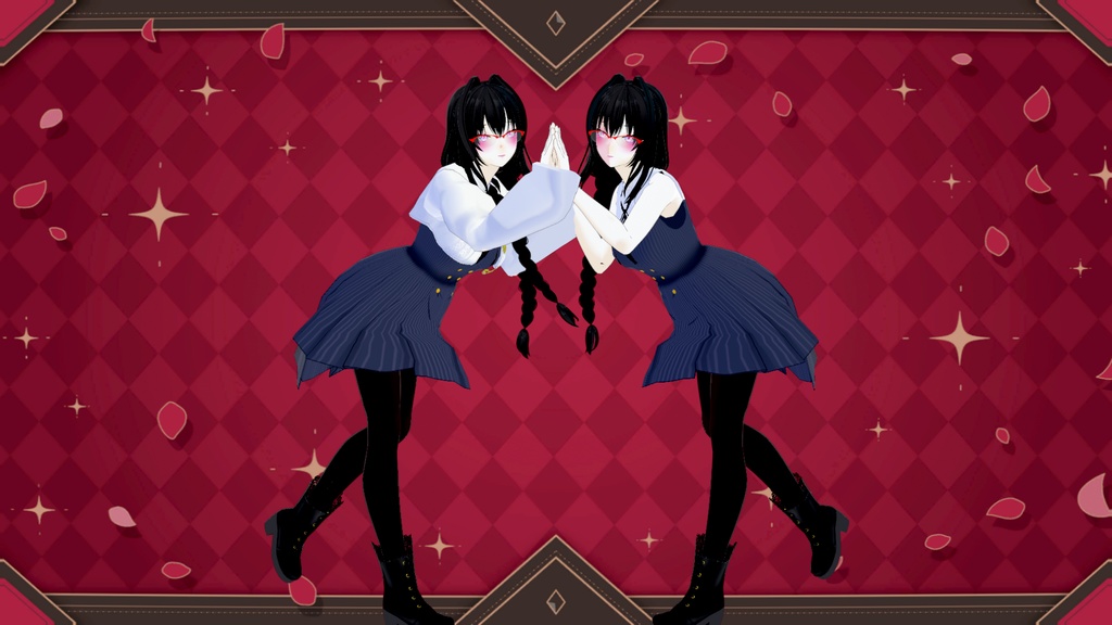 【Free/無料版】【VRoid用】ノースリーブワンピース/sleeveless dress