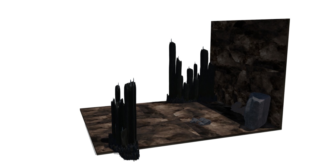 【Free/無料版】HS-01 『洞窟』GLBファイル