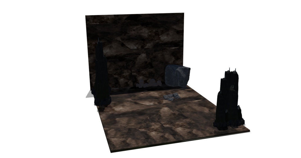 【Free/無料版】HS-01 『洞窟』GLBファイル