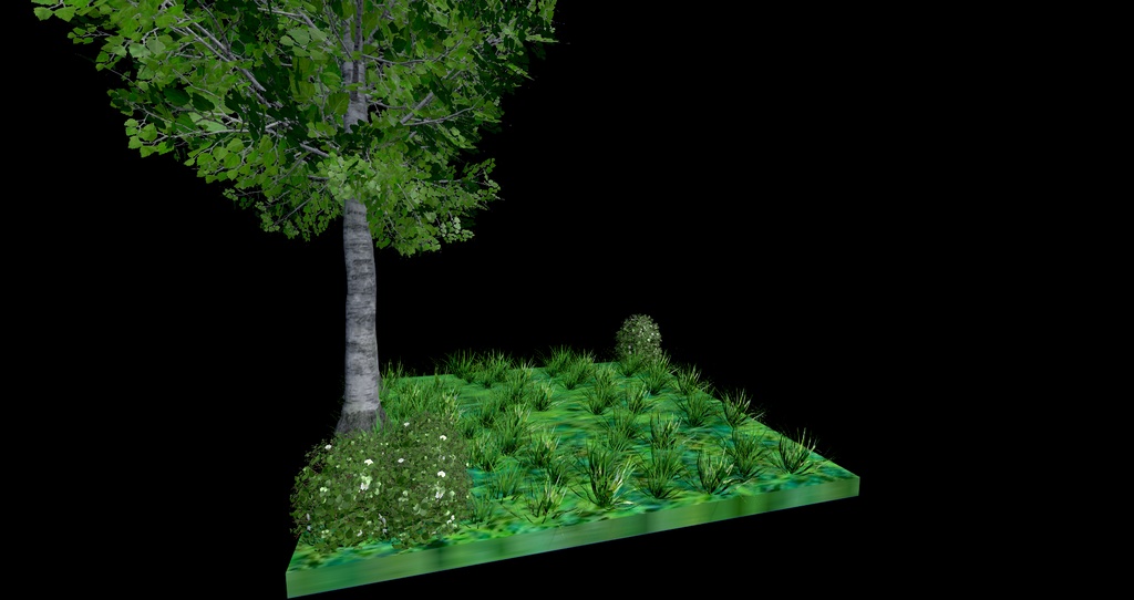 【Free/無料版】HS-02 『草原』GLBファイル