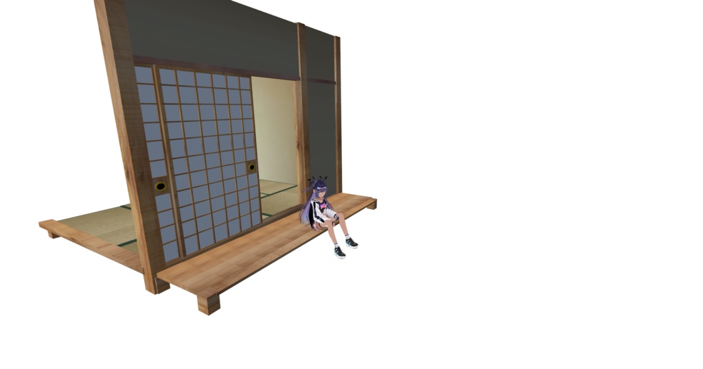 【Free/無料版】HS-03 『和室01』GLBファイル